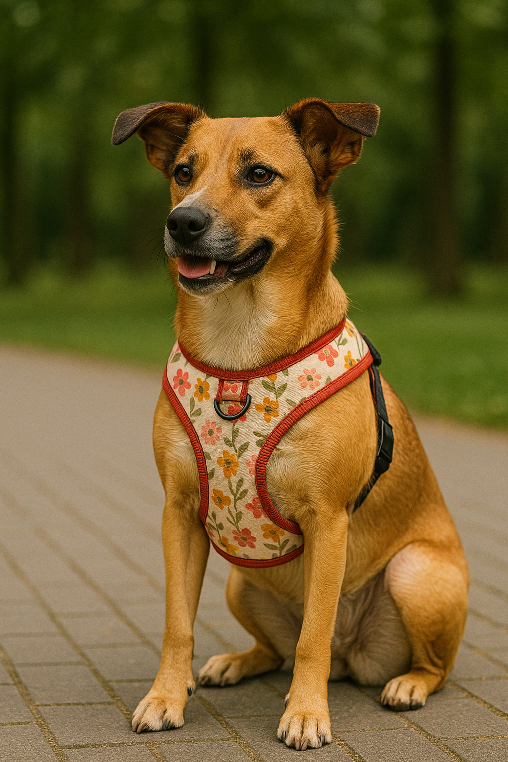 Diagram comparing a front-clip and back-clip dog harness